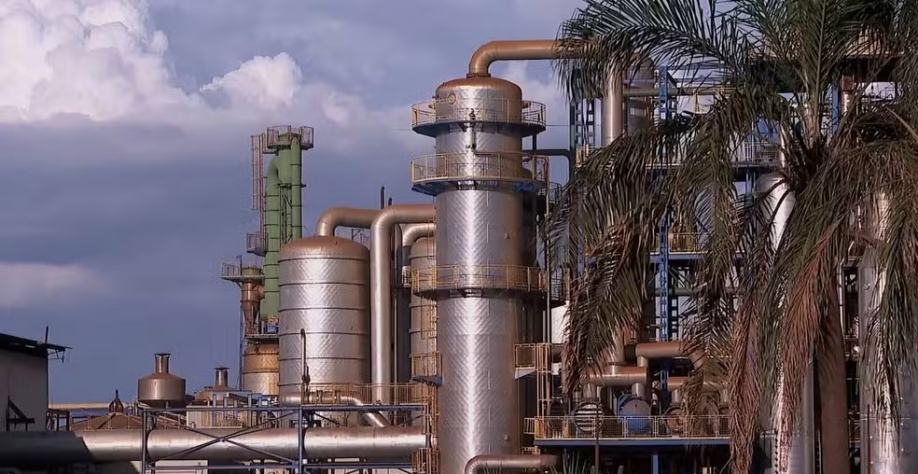 Usina de etanol e açúcar em Pitangueiras, SP — Foto: Jefferson Severiano Neves/EPTV