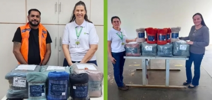 Cocal doa cobertores para municípios de SP e PR
