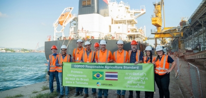 COFCO envia primeira carga de soja com selo de agricultura responsável para a Tailândia