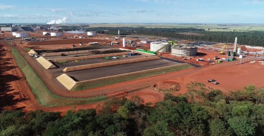 Planta de biogás da Cocal com produção de biometano, em Narandiba, São Paulo