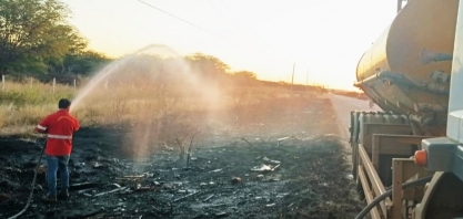 Brigada da Agrovale ajuda a apagar incêndios em Juazeiro e região
