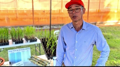 Mauro Xavier, diretor do Centro de Cana do IAC, analisa o 1º Cana Show-IAC.