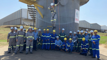 Colaboradores da Usina Estiva passam por reciclagem para trabalho em altura