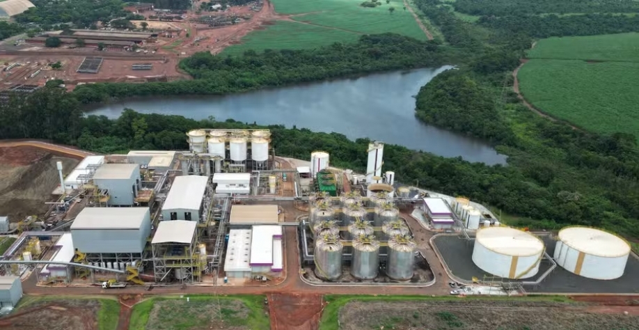 Planta de Etanol de Segunda Geração (E2G) da Raízen. Empresa pode ter partes vendidas — Foto: Raízen / Divulgação