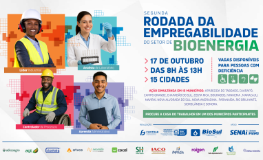 Funtrab e Biosul anunciam 2ª Rodada de Empregabilidade do Setor de Bioenergia com mais de 630 vagas em 15 municípios de MS