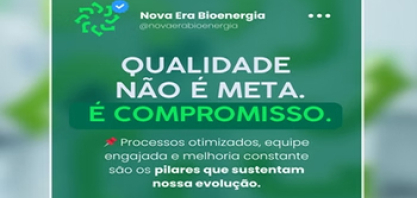  Nova Era Bioenergia dá mais um passo rumo à excelência operacional com implantação de Sistema de Gestão da Qualidade