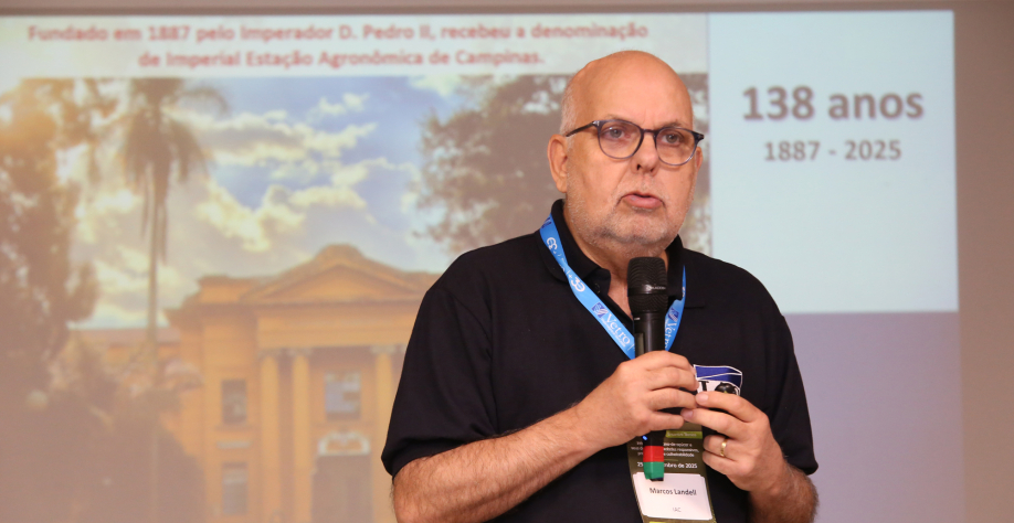 Diretor IAC, Marcos Landell destacou a importância de compreender a diferença entre o potencial biológico e o potencial realizado da cultura durante Encontro Técnico do GIFC. Foto: Divulgação GIFC