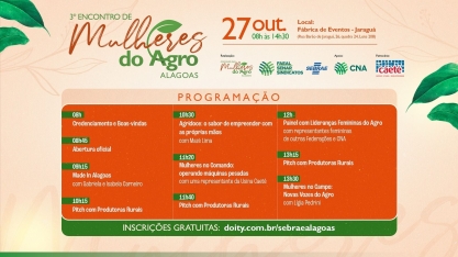 3º Encontro Estadual das Mulheres do Agro em Alagoas