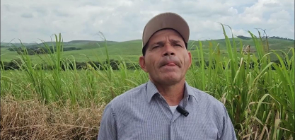Josuel Bernardo trabalha há 43 anos na Usina Cucaú. Já cortou cana e hoje produz mudas de plantas