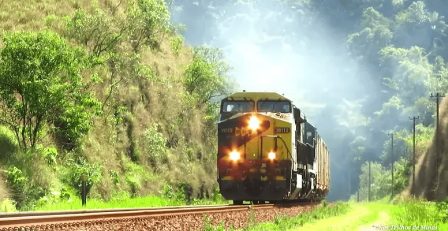 Trem movido a etanol é testado no Brasil; entenda. Reprodução/Jornal da Band