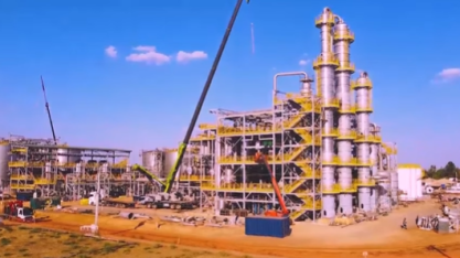 Obra da usina de etanol de Canarana-MT entra na reta final