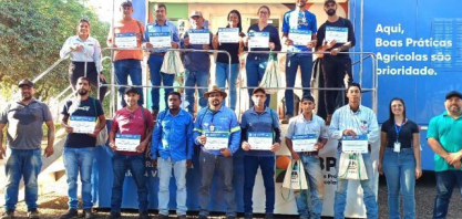 Alcoolvale promove treinamento sobre boas práticas agrícolas