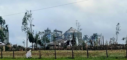 Com ventos de até 330 km/h, tornados destruíram propriedades rurais no Paraná