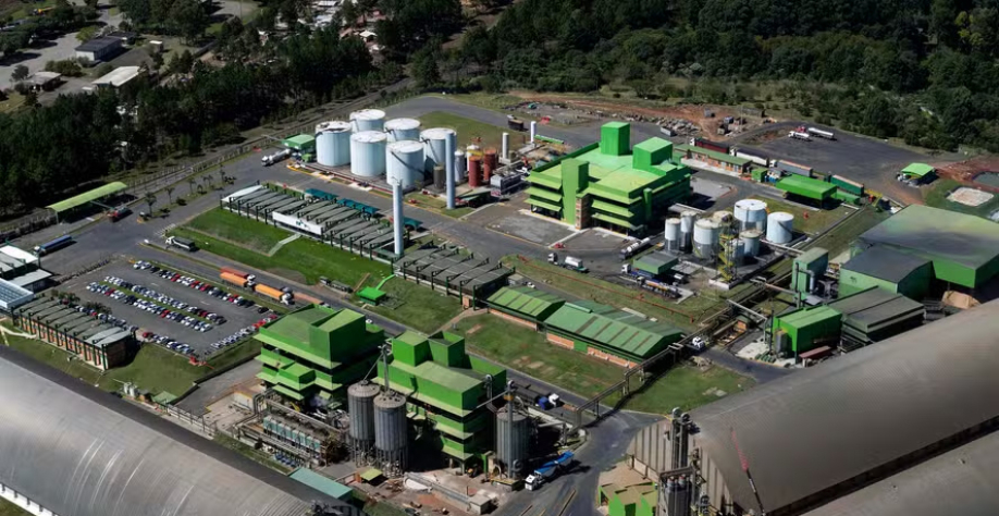 Unidade da Be8 em Passo Fundo (RS), empresa que investe em CO2 biogênico — Foto: Be8/Divulgação