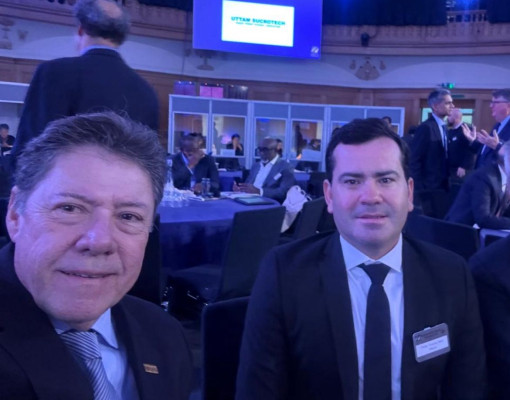 Paulo Leal (pres Feplana) e Pedro Neto (pres Unida) na 34º ISO em Londres