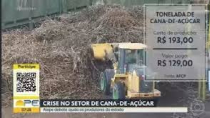 Crise no setor de cana-de-açúcar preocupa produtores em Pernambuco
