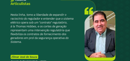 O curtailment e o “contrato regulatório” à la Thomas Hobbes – Por: Zilmar José de Souza