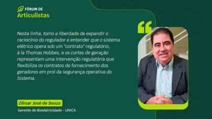 O curtailment e o “contrato regulatório” à la Thomas Hobbes – Por: Zilmar José de Souza