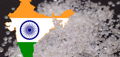 Com produção de açúcar 28% maior na Índia, mercado futuro da commodity começa semana em baixa