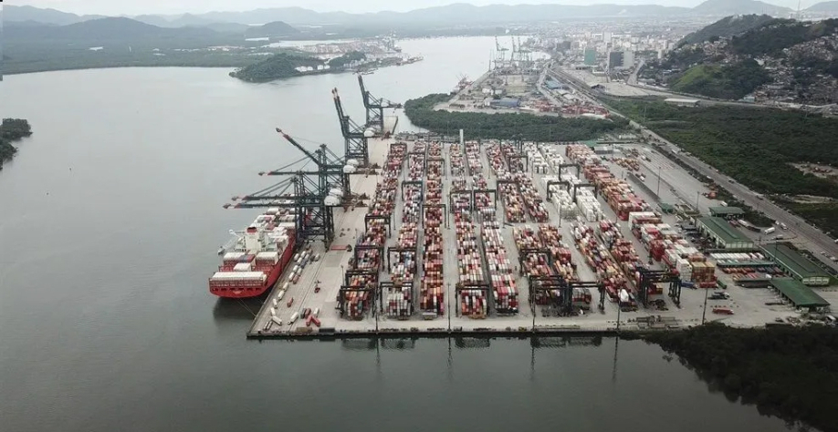 O Porto de Santos | Fonte: Divulgação