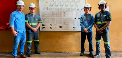 Usina Estiva: quadro de gestão à vista atualiza o andamento das atividades na Moenda