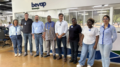 Comitiva da República do Benin visita a Bevap para conhecer tecnologias de irrigação, gestão agrícola e eficiência industrial 