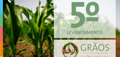 Produção de grãos é estimada em 353,4 milhões de toneladas em 2025/26 com início da colheita das culturas de primeira safra