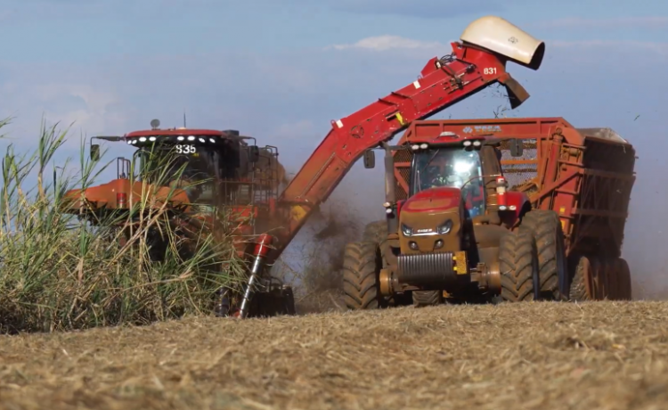 Trator movido a etanol da Case, em teste na Usina São Martinho, pode ser novidade na Agrishow 2026