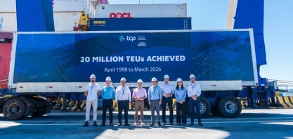TCP e Portos do Paraná celebram marca de 20 milhões de TEUs