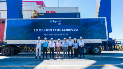 TCP e Portos do Paraná celebram marca de 20 milhões de TEUs