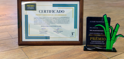 IAC entrega Prêmio de Variedades de Cana Modernas