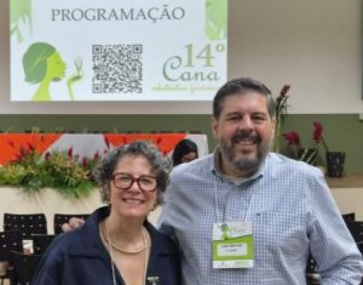 Executivos da bp bioenergy no Cana Substantivo Feminino: Mara Pinheiro, diretora de Comunicação, Relações Institucionais e ESG, e César Bresciani, diretor de Recursos Humanos (Divulgação: CanaOnline)