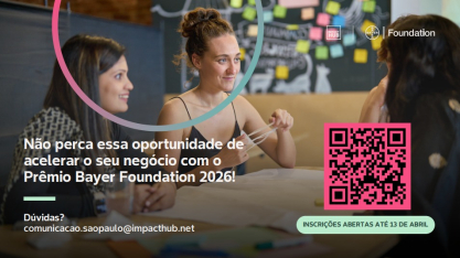 Inscrições gratuitas do Prêmio Bayer para Mulheres Empreendedoras encerram dia 13 
