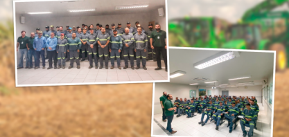 Operadores de máquinas agrícolas e colhedoras passam por treinamento e atualização
