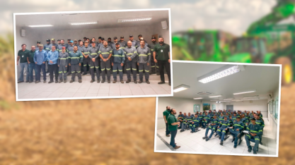 Operadores de máquinas agrícolas e colhedoras passam por treinamento e atualização