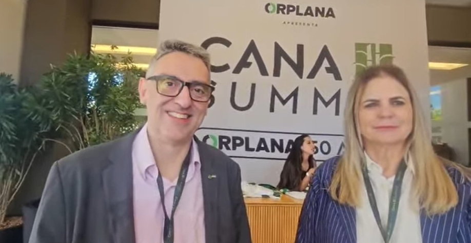 Rogério Mian, diretor-executivo da UDOP e Inês Janegitz, diretora-técnica da UDOP