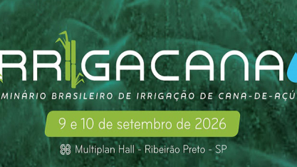 Estão abertas as inscrições para o 1º lote (100 primeiros inscritos) do 7º IRRIGACANA - Seminário Brasileiro de Irrigação de Cana-de-açúcar