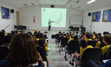 Usina Caeté: alunos da Escola Conceição Lyra participam de palestra ambiental com biólogo do IPMA