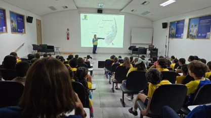 Usina Caeté: alunos da Escola Conceição Lyra participam de palestra ambiental com biólogo do IPMA