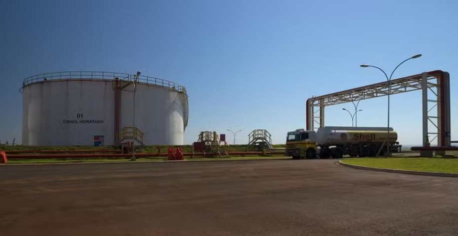 Tanque de etanol da Raízen — Foto: Divulgação/Raízen