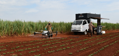 Canaoeste oferece serviço de pulverização com drone aos associados