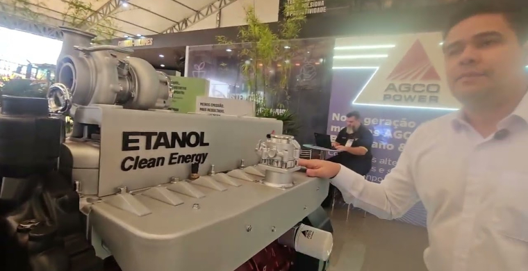 Na Agrishow 2026, Valtra apresenta motor a etanol para tratores. A tecnologia será lançada em 2028