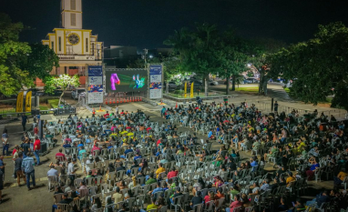 Jalles e empresas parceiras promovem cinema ao luar para conscientizar sobre segurança no trânsito