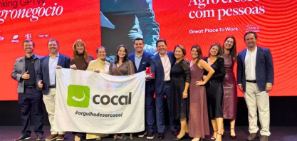Pelo quinto ano consecutivo, Cocal está entre as Melhores Empresas para Trabalhar no Agronegócio 2026