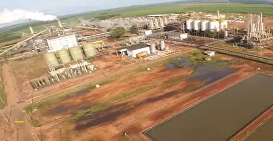 Site da usina da Atvos em Costa Rica deve receber novo projeto de etanol de milho da companhia (Foto: Atvos/Divulgação)