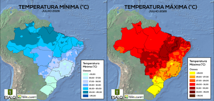 Sistema TEMPOCAMPO divulga boletim de julho