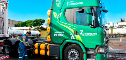 Com produção de biometano em expansão, projeto cria rota de abastecimento para caminhões entre interior de SP e litoral
