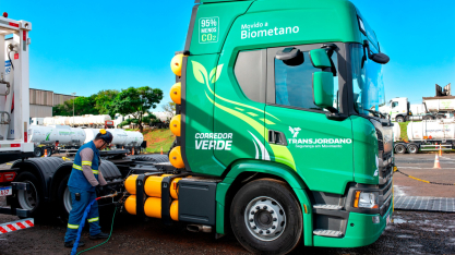 Com produção de biometano em expansão, projeto cria rota de abastecimento para caminhões entre interior de SP e litoral
