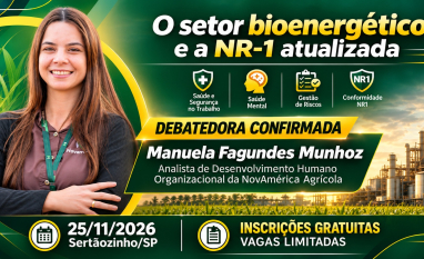 Manuela Fagundes Munhoz, da Novamérica Agrícola, debaterá os impactos da NR-1