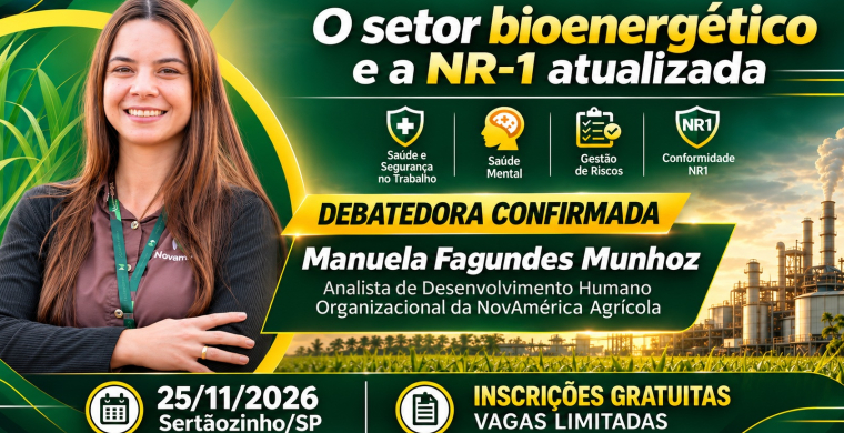 Manuela Fagundes Munhoz, da Novam&eacute;rica Agr&iacute;cola, debater&aacute; os impactos da NR-1